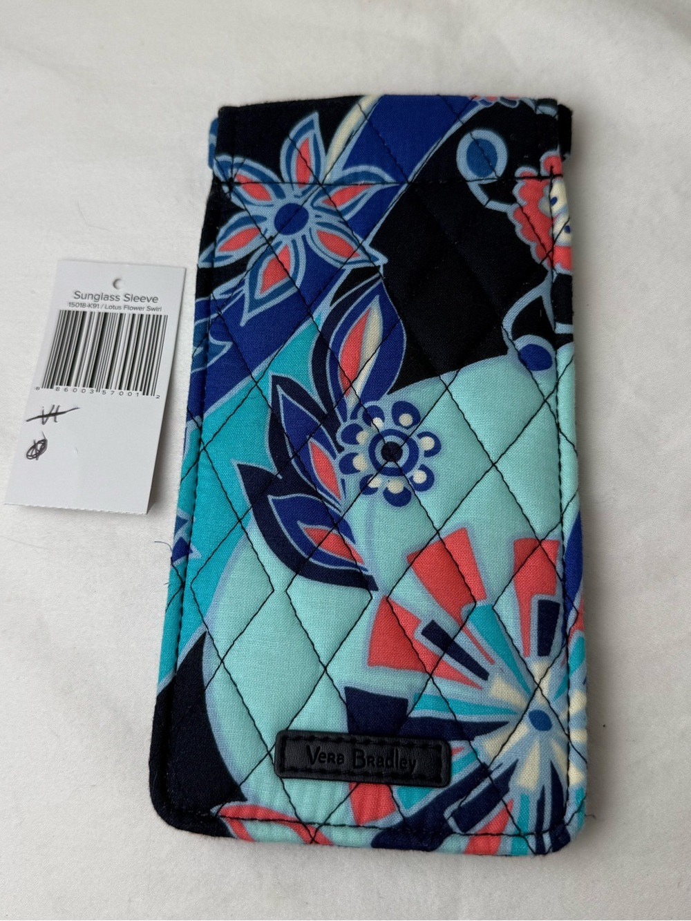 NWT Vera Bradley Lotus Flower Swirl Sunglasses Sleeve Eyeglass Case